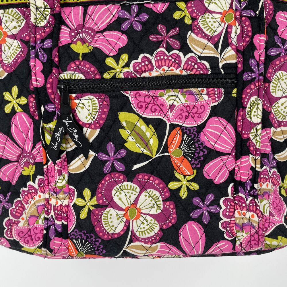 Vera Bradley Large Toggle Tote Bag Paisley - Picture 4 of 9